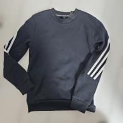 adidas ストライプ トレーナー 140 黒のサムネイル