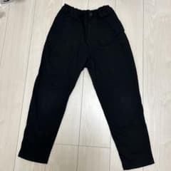 GU キッズ ロングパンツ ブラック 140cm ウエストゴムのサムネイル