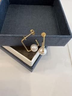 パール ゴールド ピアス 18K ツツミ　TSUTSUMI イエローゴールド