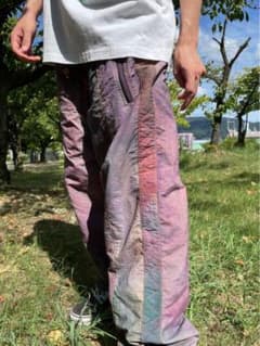 sorry　ナイロンパンツ　イタリア　カジュアル　個性的　ワーク　アート　y2k sorry ナイロンパンツ イタリア カジュアル 個性的 ワーク