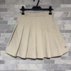 ニューエラ ゴルフ スカート プリーツ 紺野ゆり コラボ ベージュ M 