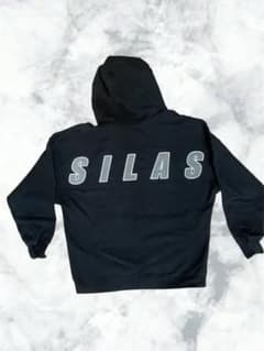 SILAS ブラック パーカー Lサイズ バックロゴのサムネイル