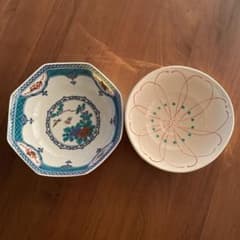 九谷焼青風窯7号鉢（八角鉢）染付宝紋花鳥 作家鉢 - メルカリ