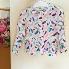 カラフル羽模様ブラウス チュニックのサムネイル