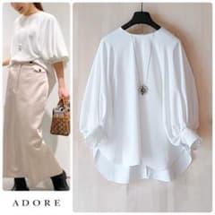 ◇幻◇ 希少美品 ADORE 定価3.5万円 ライトジョーゼットブラウス 