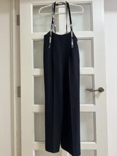 BLUE LABEL チェックストラップ サロペット ネイビー - メルカリ