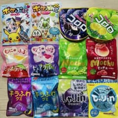 12種☆ポケぷに 小粒グミ コロロ ピュアラルグミ しゃりイングミ キラ