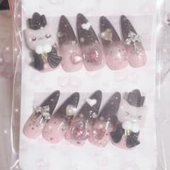ネイルチップ 現品 量産型 地雷系 平成女児 サブカルのサムネイル