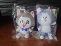 まめきちまめこ　タビ、メロ ぬいぐるみ 2体セットのサムネイル