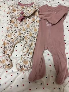 SHEIN ベビー用 足つきカバーオール 2点セット 6-9Mのサムネイル
