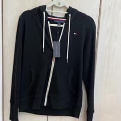 TOMMY HILFIGER ジップアップパーカー ブラック S/Pのサムネイル