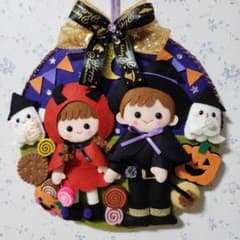 フェルトリース　ハロウィン②のサムネイル