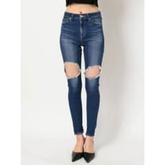 GYDA スキニーデニム ダメージ加工のサムネイル