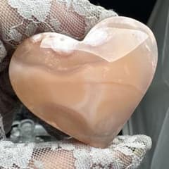 瑪瑙 桜瑪瑙 カーネリアン レア 握り石 ハート 高品質 カーネリアン♡桜瑪瑙共生ハート♡握り石♡No.2936 - メルカリ