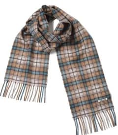 AURALEE Cashmere Check Stole オーラリー　マフラー Auralee Cashmere Check Stole - Gray Blue | Garmentory