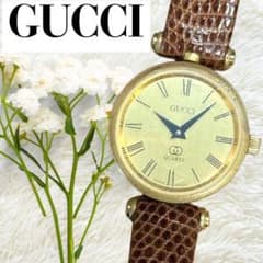 稼働 グッチ GUCCI GG 腕時計 シェリーライン 電池交換 レディース