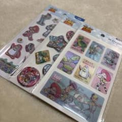 ゆ*ー様 セリア ディズニー トイストーリー ウォーターシール ふわふわシール