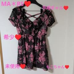 未使用】【希少】MA＊RS Sugar Gloss 花柄 シフォンミニワンピ