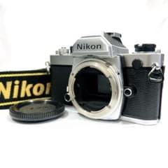 Nikon FM シルバー フィルム一眼レフカメラ ストラップ付 2170714 Nikon FM シルバー フィルム一眼レフカメラ ストラップ付 2170714