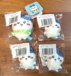 ちいかわ ハチワレだらけくじ A賞ピース E賞 ぬいぐるみバッジ 4点セット ちいかわ ハチワレだらけくじ マスコット ぬいぐるみバッジ 新品未開封