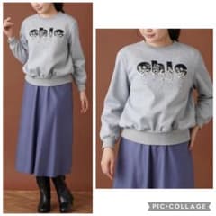 レリアン　タグ付新品未使用　ホワイトレーベル　パールビジューのトレーナー レリアン タグ付新品未使用 ホワイトレーベル パールビジューの