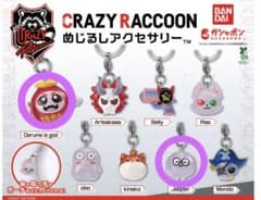 CRAZY RACCOON めじるしアクセサリー だるま じゃすぱー 2点セット