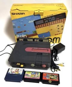 ツインファミコンSHARPTWIN FAMICOM AN-500B ブラック本体 - メルカリ