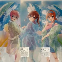 五等分の花嫁　きゃらっとくじ　一花  三玖  四葉　クリアポスター　3枚セットのサムネイル