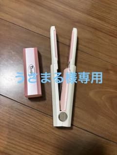 ストレートヘアアイロン ホワイト/ピンクのサムネイル