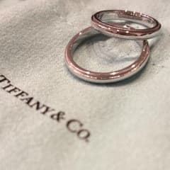 Tiffany ティファニー PT950 プラチナ 指輪 リング ペア 3mm - メルカリ