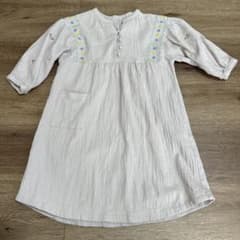 BEAMS mini ライトグレー 七分袖 ワンピースのサムネイル