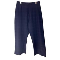 UNIQLO × INES リネン混パンツ L ネイビー ワイド 春夏のサムネイル