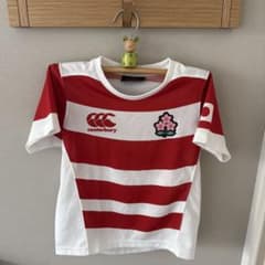 Canterbury ラグビー日本代表 ジャージ 赤白ボーダー 120㎝ - メルカリ