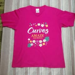 カーブスTシャツ。MAサイズ。週末のみ限定お値段＼(^_^)／のサムネイル