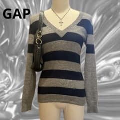 OLD GAP y2k ボーダーニット archive 00s 紺 平成ギャル