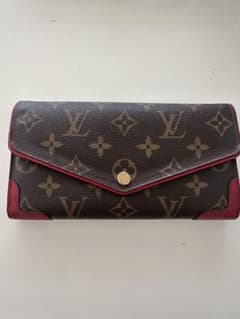 Louis Vuitton 長財布 ブラウン/レッド 箱・袋付き - メルカリ