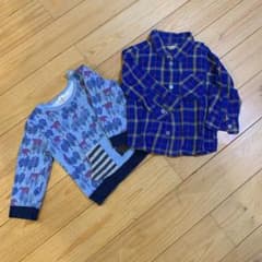 グローバルワークチェックシャツＳsize& トレーナーsize90のサムネイル
