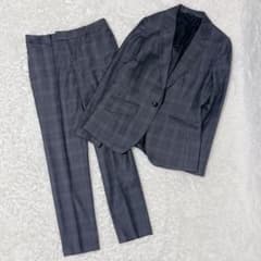 美品 ヒルトン REDA ビジネススーツ パンツ セットアップ グレー