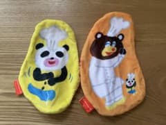 パンダのおさじ ふんわりダイカットポーチ 2種セットのサムネイル