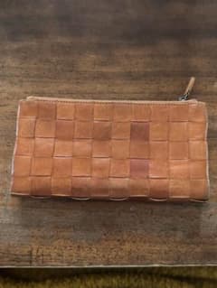 レザー編み込み長財布のサムネイル