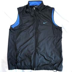 90s00s NIKEナイロンベスト刺繍ロゴダブルジップドローコードY2Kテック 90s00s NIKEナイロンベスト刺繍ロゴダブルジップドローコードY2Kテック