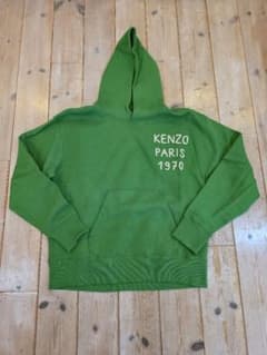 KENZO グリーン パーカー刺繍 Mサイズ 1970　大きめ KENZO グリーン パーカー刺繍 Mサイズ 1970 大きめ - メルカリ
