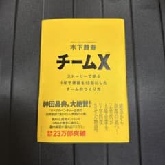チームX 木下勝寿著のサムネイル