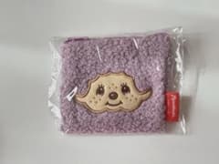 モンチッチもこもこスクエアポーチ E パープルのサムネイル