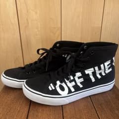 OFF THE WALLハイカットスニーカー ブラック V38CL+DECONのサムネイル