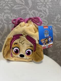 パウパトロール　フェイス巾着ポーチ　スカイ
