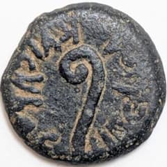 TKC133 ポンテオ・ピラト（ユダヤ属州 総督） プルタ銅貨 TKC133 ポンテオ・ピラト（ユダヤ属州 総督） プルタ銅貨 - メルカリ