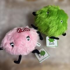 SUUMO スーモ ぬいぐるみ 2体セット ピンク グリーンのサムネイル