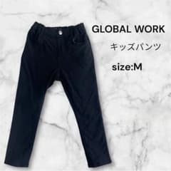 【値下げ】GLOBAL WORK グローバルワーク キッズパンツ黒 ストレッチのサムネイル