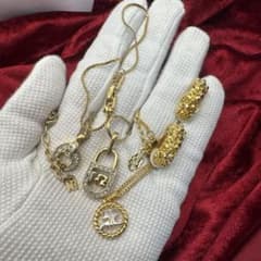 鑑定済】ニナリッチ クレージュ ネックレス イヤリング 4点 セット 